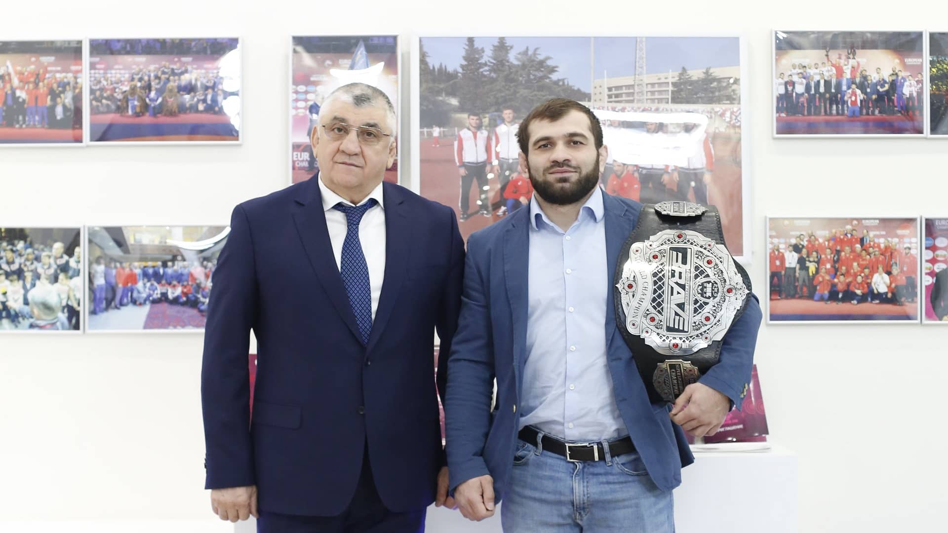 BRAVE CF champion Eldar Eldarov welcomed by Dagestan Minister of Sports